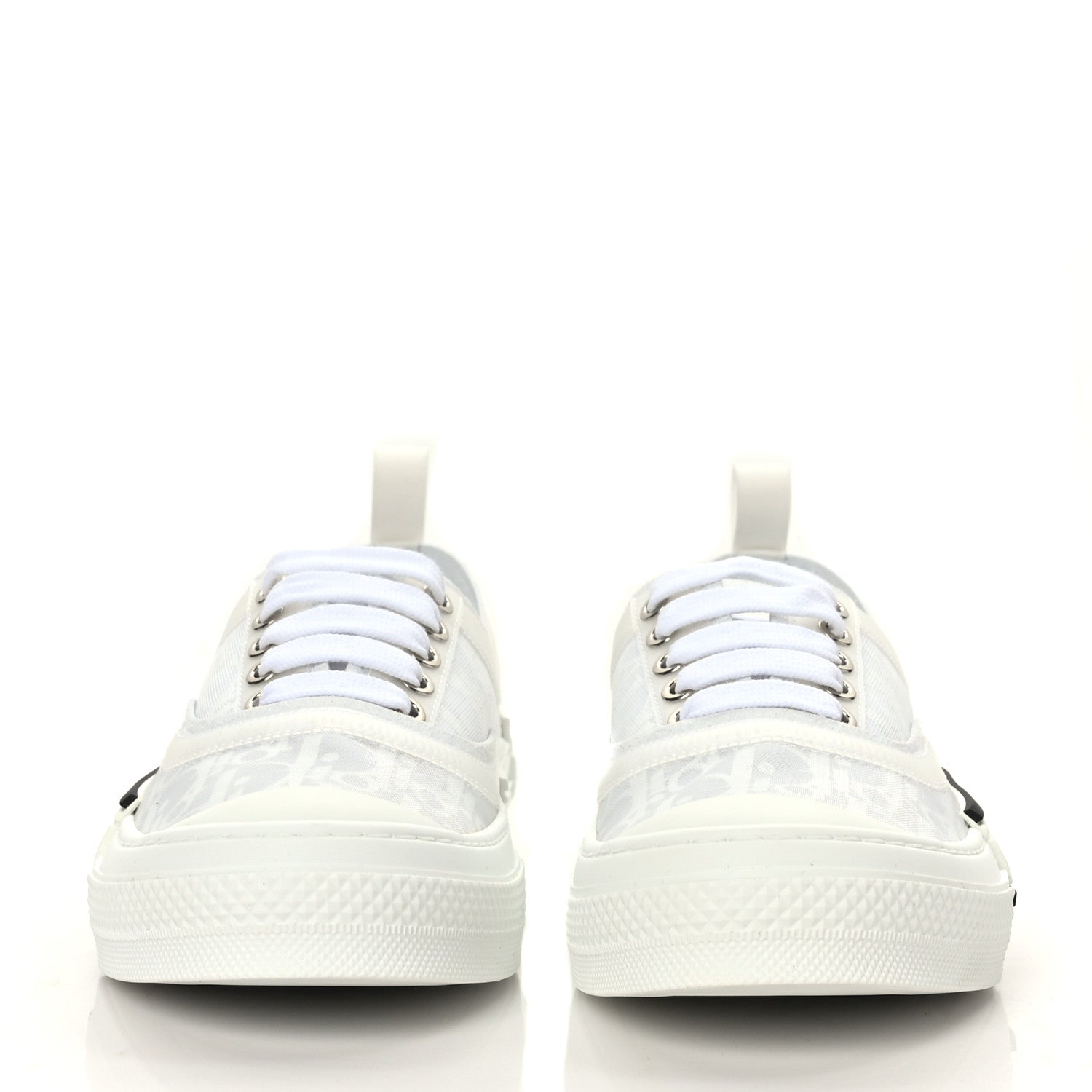 Christian Dior Canvas Oblique Walk'N'Dior Low Top Sneakers 40 White 2 of 7
