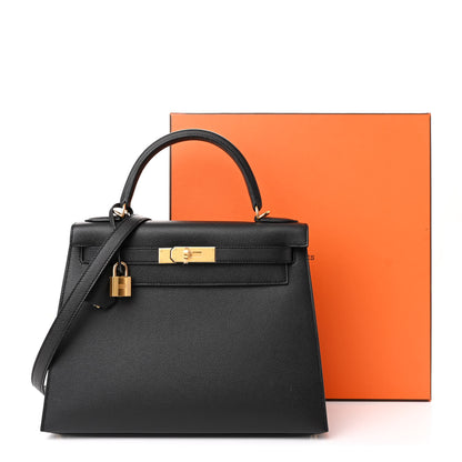 Hermes Epsom Kelly Sellier 28 Black 11 of 11
