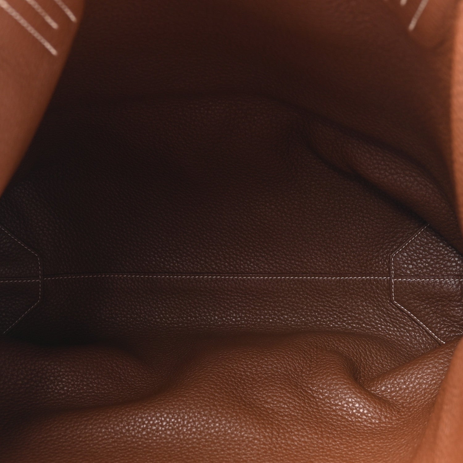Hermes Taurillon Clemence Double Sens 36 Reversible Tote Marron Tosca 8 of 16
