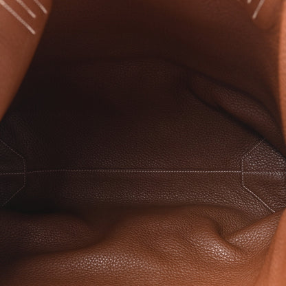 Hermes Taurillon Clemence Double Sens 36 Reversible Tote Marron Tosca 8 of 16