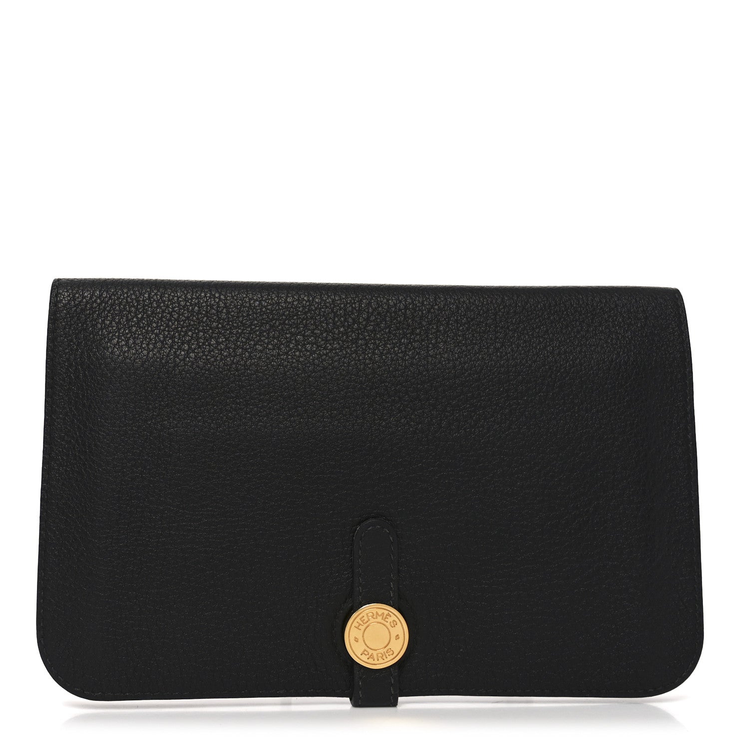 Hermes Togo Dogon Duo Wallet Black 1 of 6