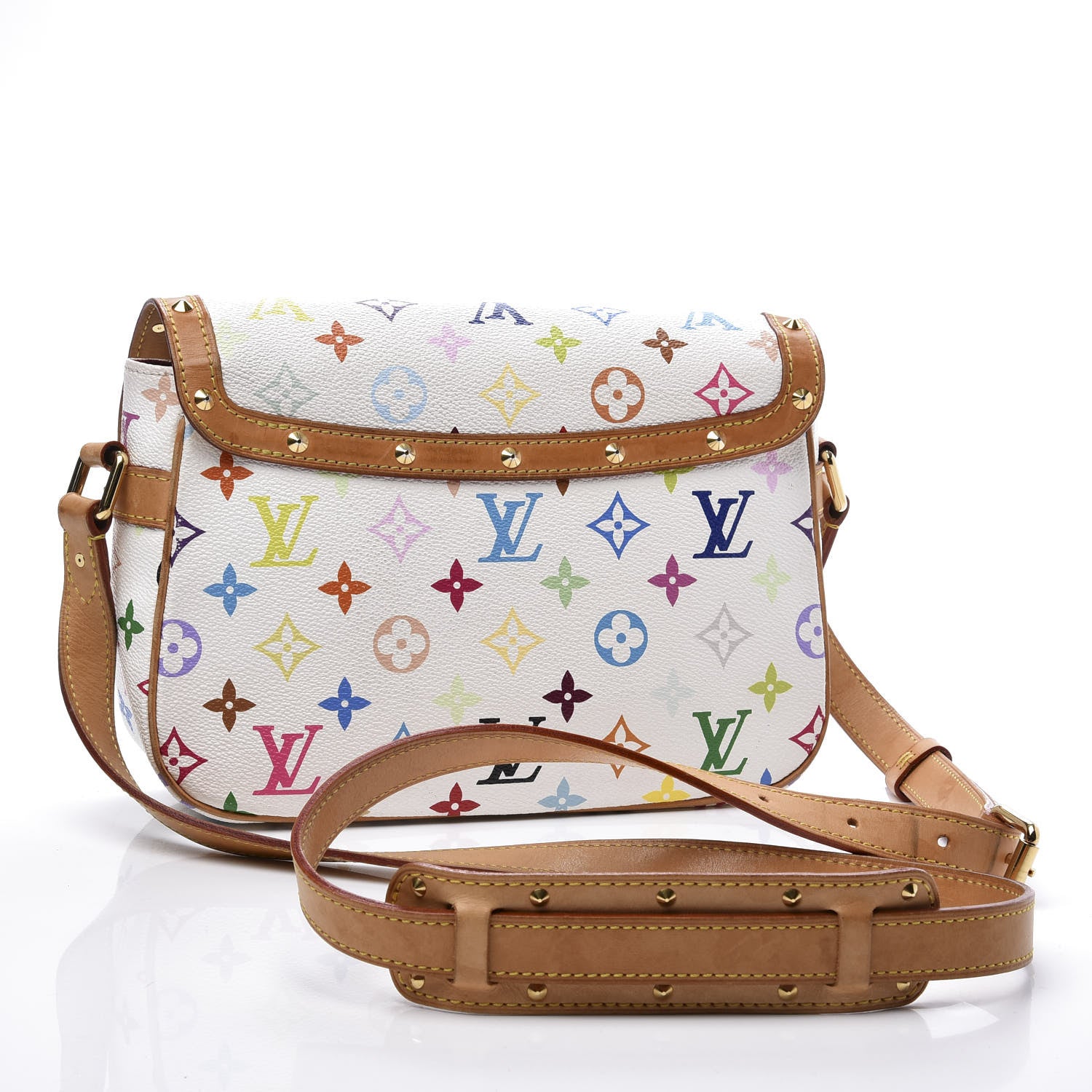 Louis Vuitton Monogram Multicolor Sologne White 2 of 10