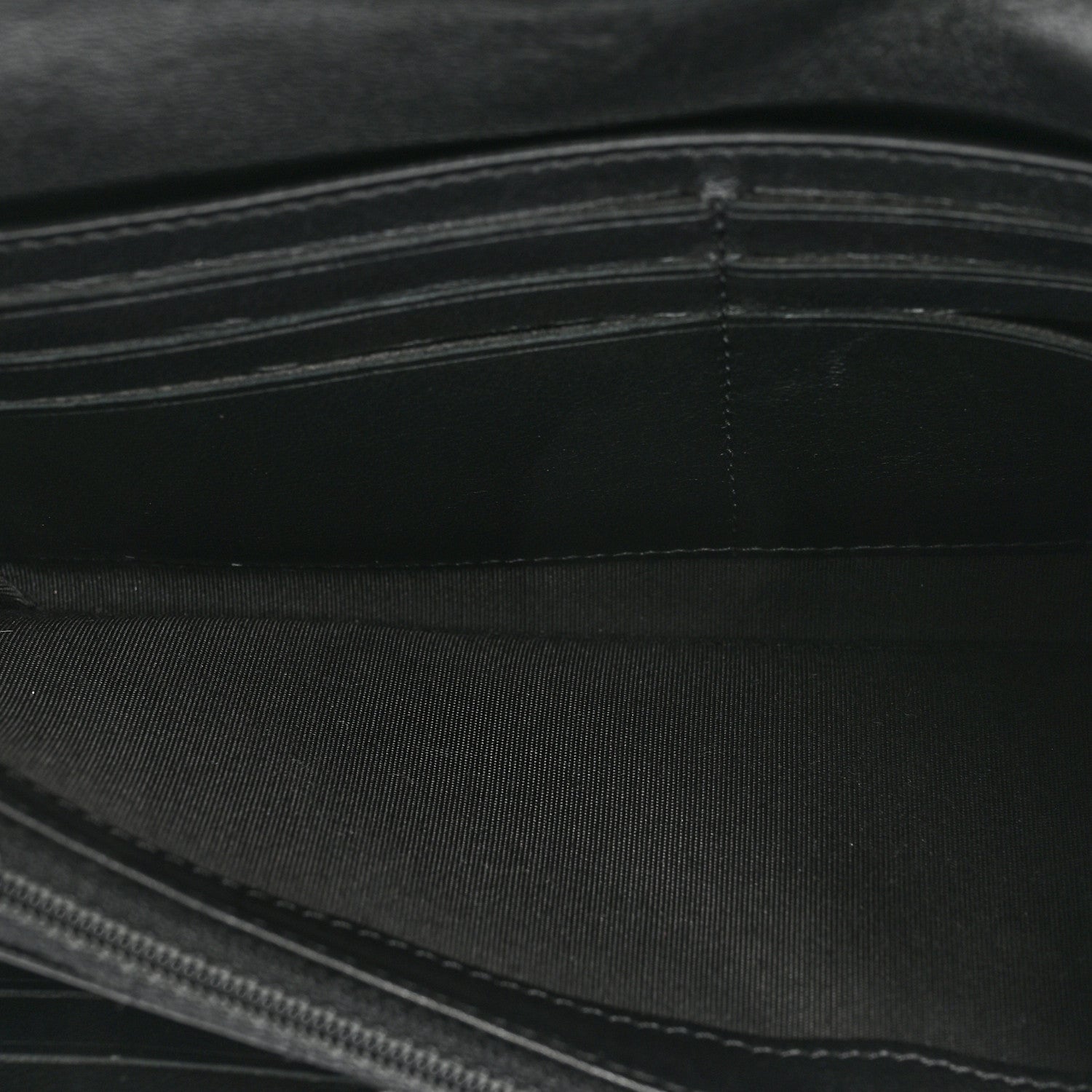 Chanel Lambskin Quilted Large Boy Gusset Flap Wallet Black 7 of 16