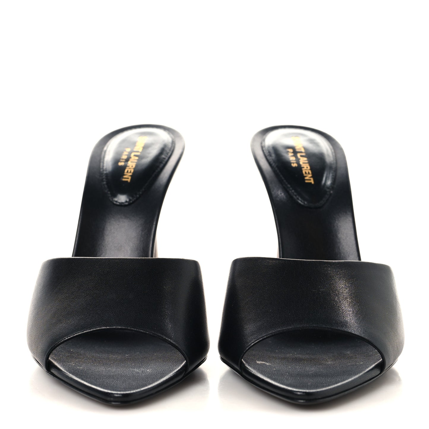 Calfskin Gippy 105 Mule Sandals 37 Black