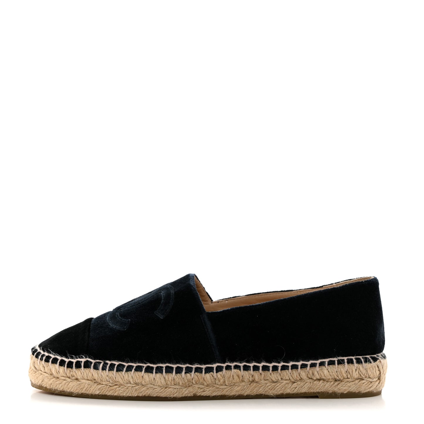 Velvet CC Espadrilles 40 Dark Navy Black