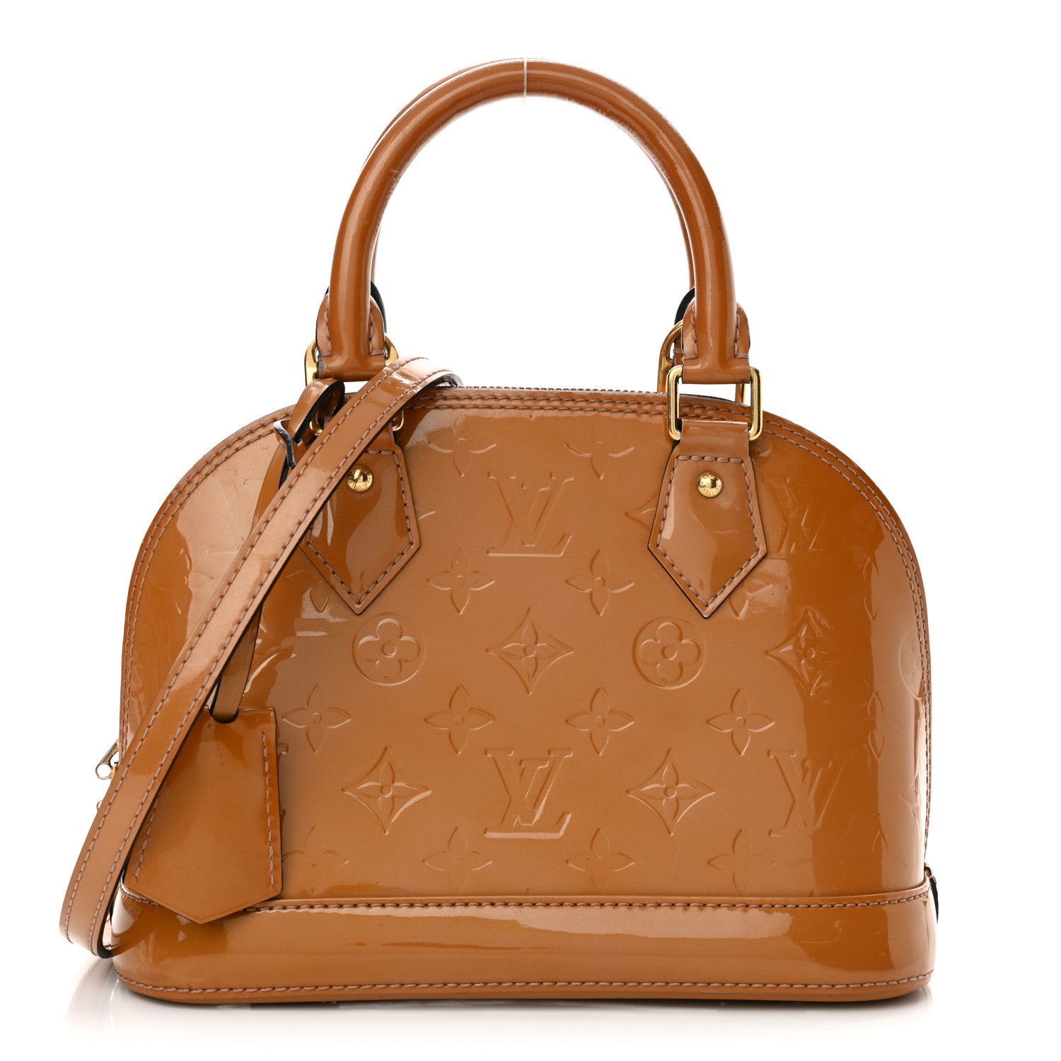 Louis Vuitton Vernis Alma BB Rose Velours 1 of 17