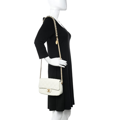 Chanel Caviar Quilted Chain Soul Flap White 2 of 10