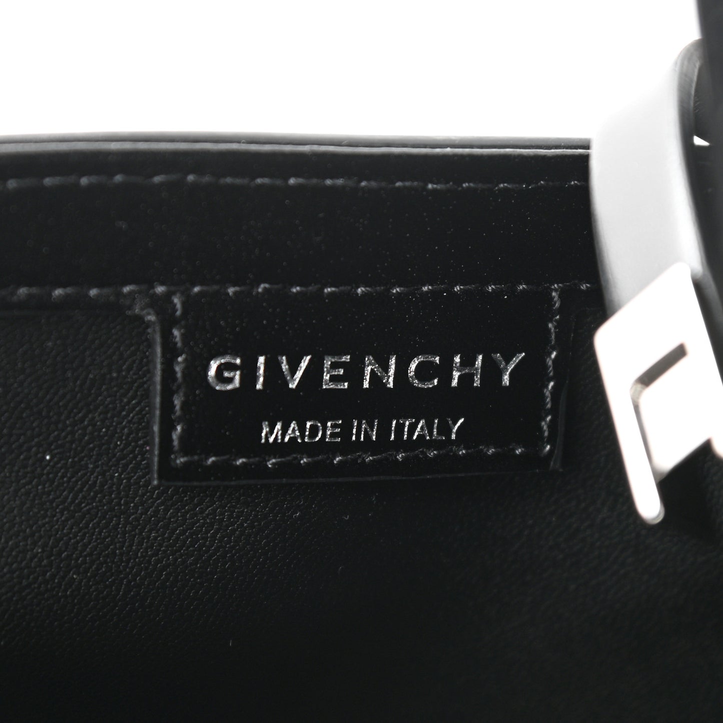 Box Calfskin Mini Cut Out Shoulder Bag Black