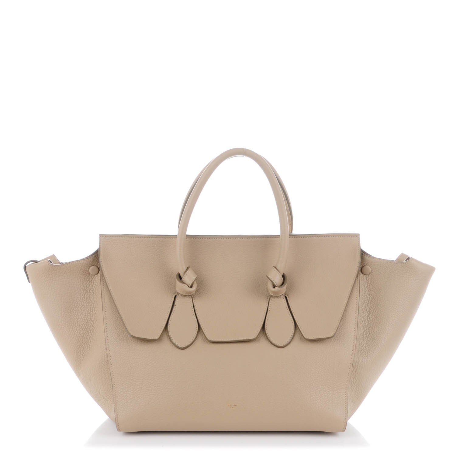Celine Crisped Calfskin Medium Tie Knot Tote Light Taupe 1 of 7
