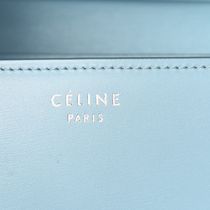 Celine Smooth Calfskin Small Classic Box Flap Bag Azur 8 of 13
