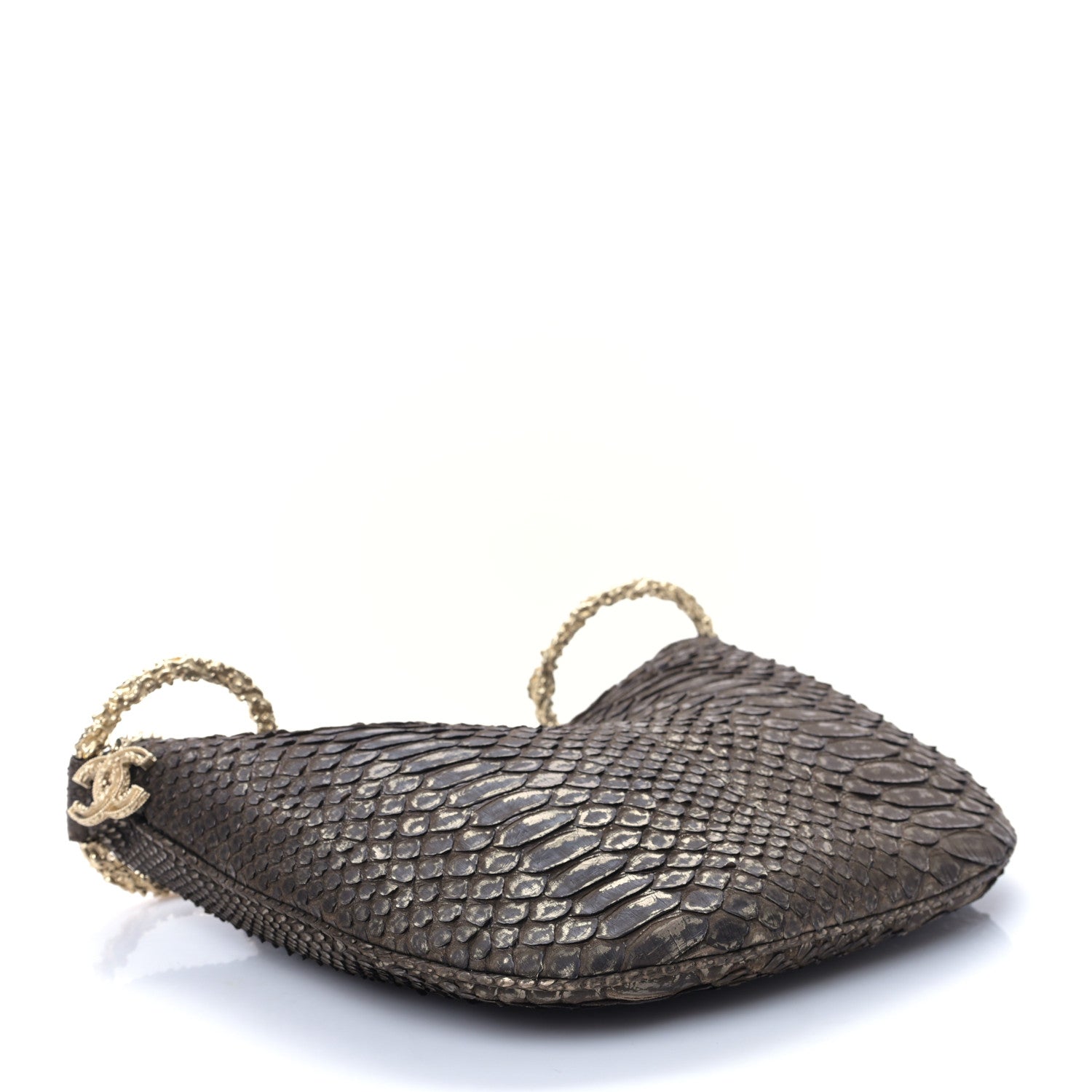 Chanel Snakeskin Fortune Cookie Clutch 4 of 8