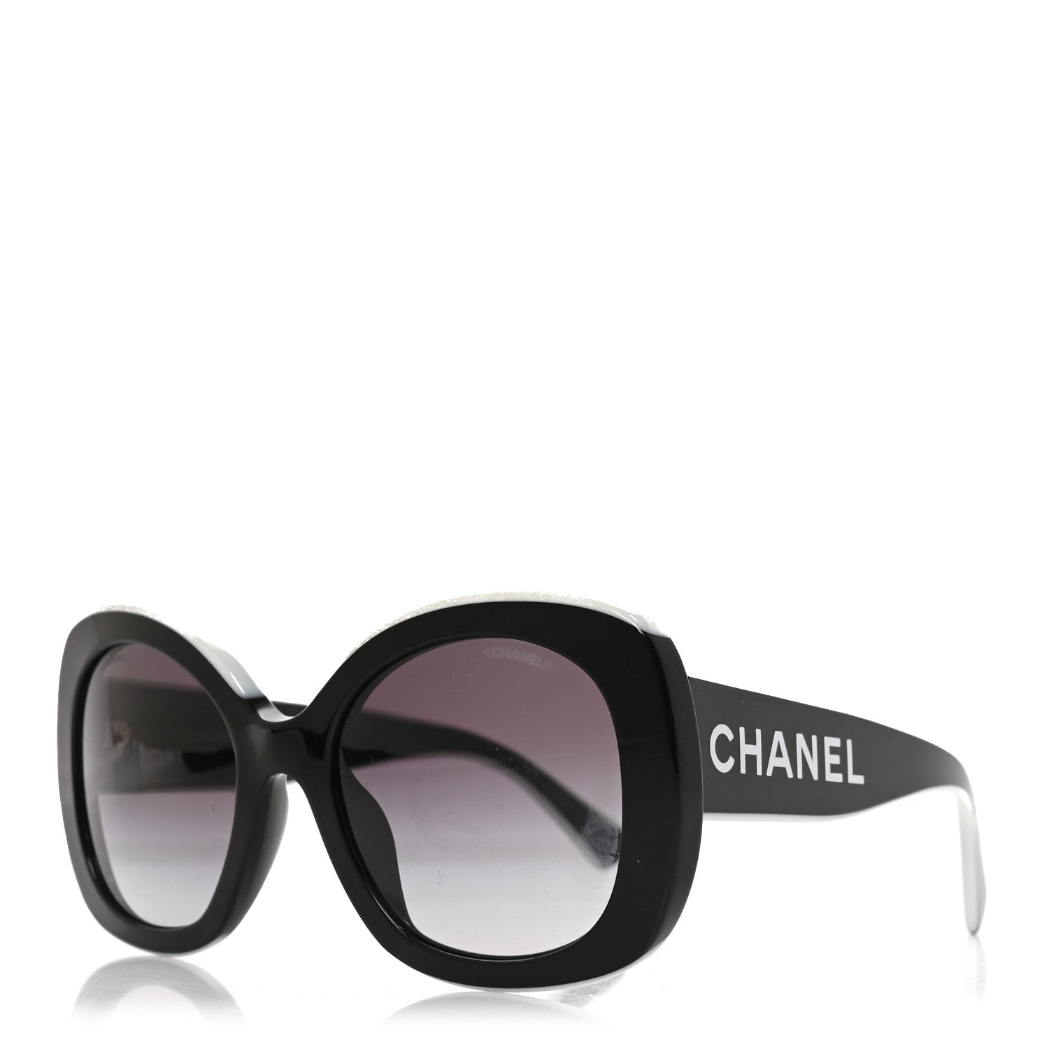 Chanel Acetate Sunglasses 71414A Black 1 of 7