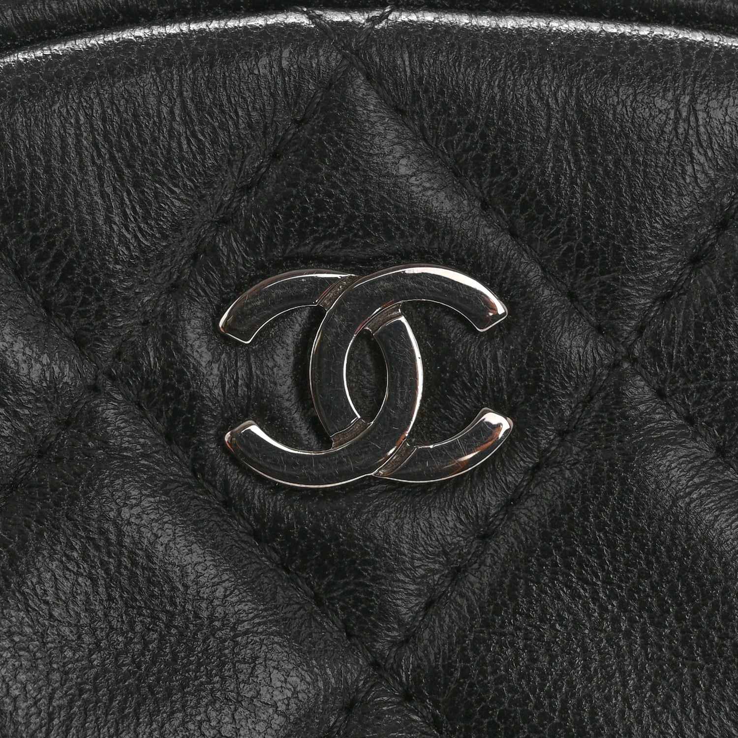 Chanel Lambskin Quilted Zip Around Classic Coin Purse Black 8 of 11
