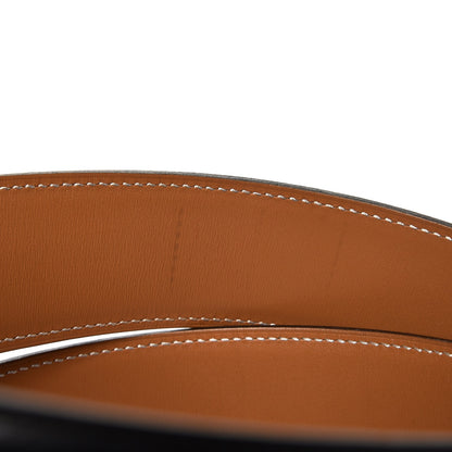 Hermes Box Chamonix 42mm Constance Reversible H Belt 85 Black Natural 5 of 5