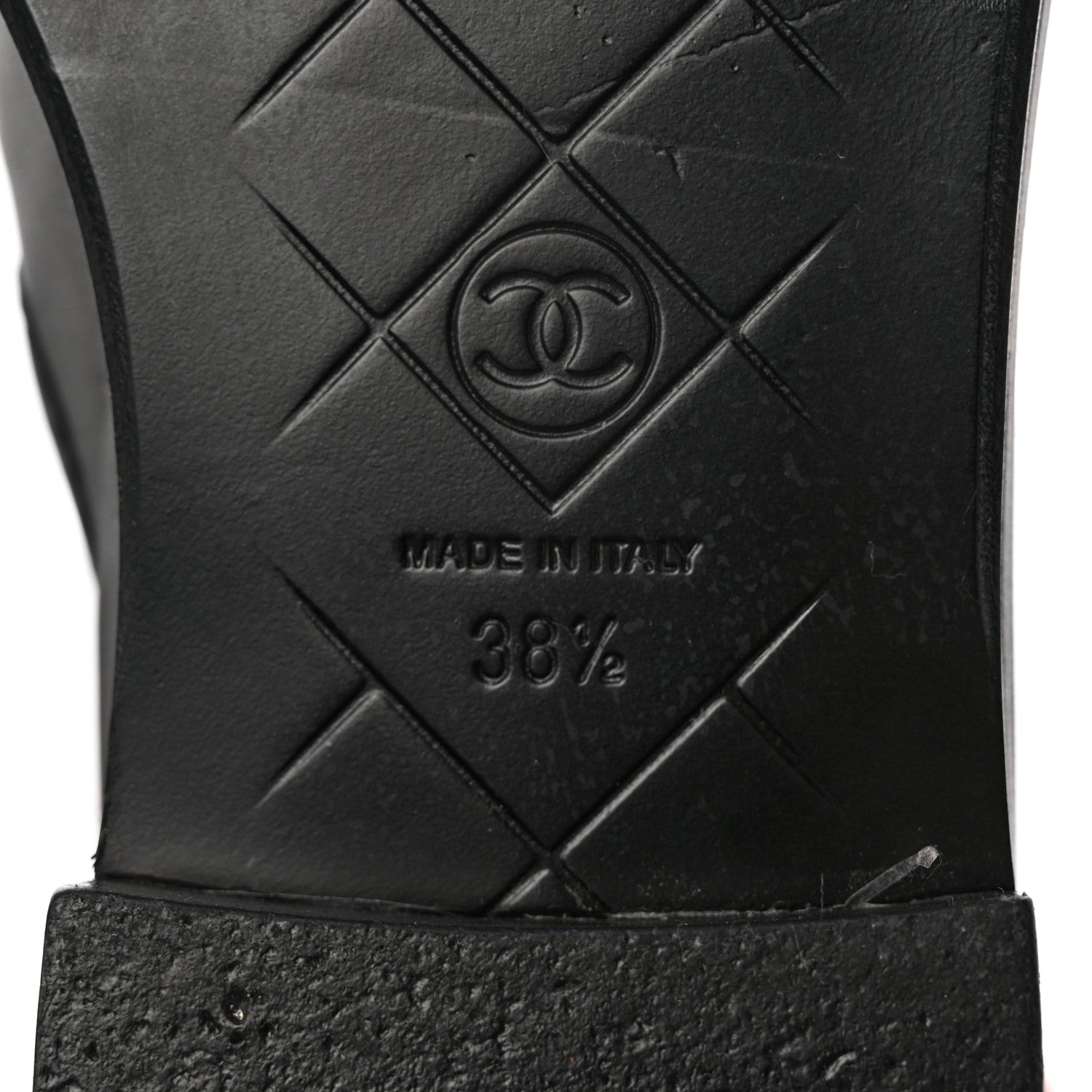 Chanel Lambskin Quilted CC Turnlock Loafers 38.5 Black 6 of 16