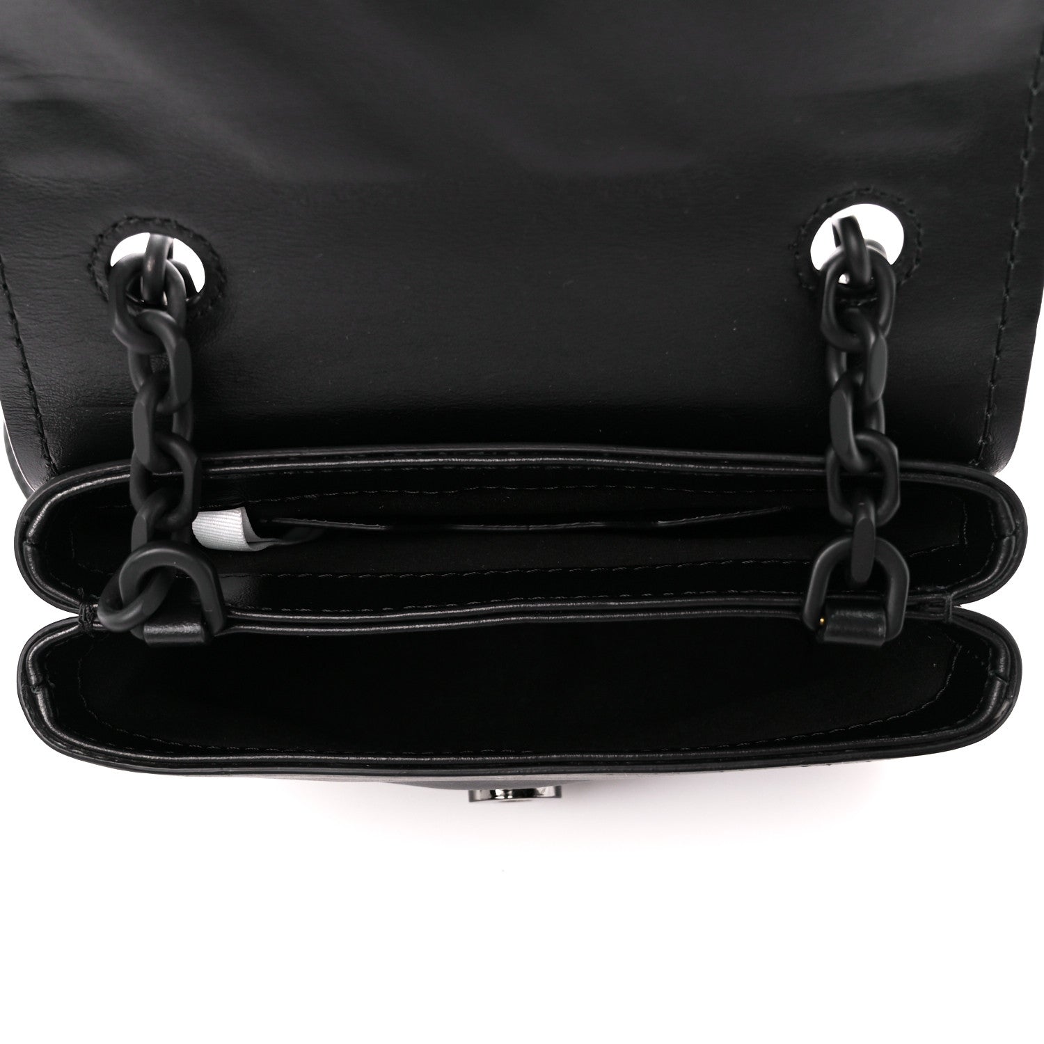 Off-White Calfskin Diag Small Binder Clip Crossbody Black 5 of 12
