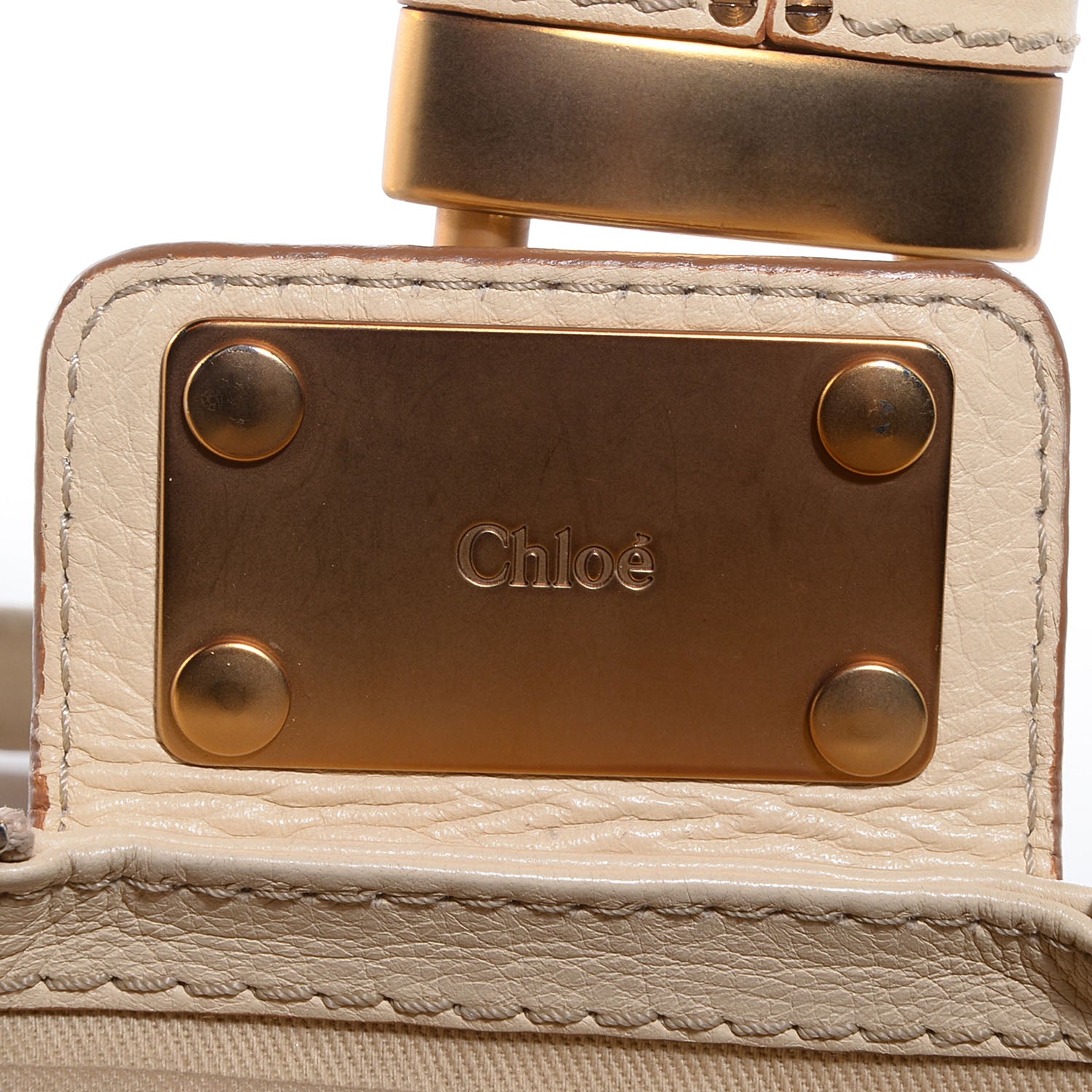 Chloe Leather Small Paddington Ivory 10 of 23
