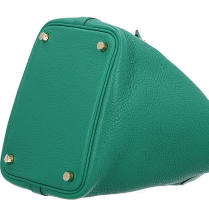 Hermes Taurillon Clemence Picotin Lock 18 PM Vert Vertigo 10 of 10