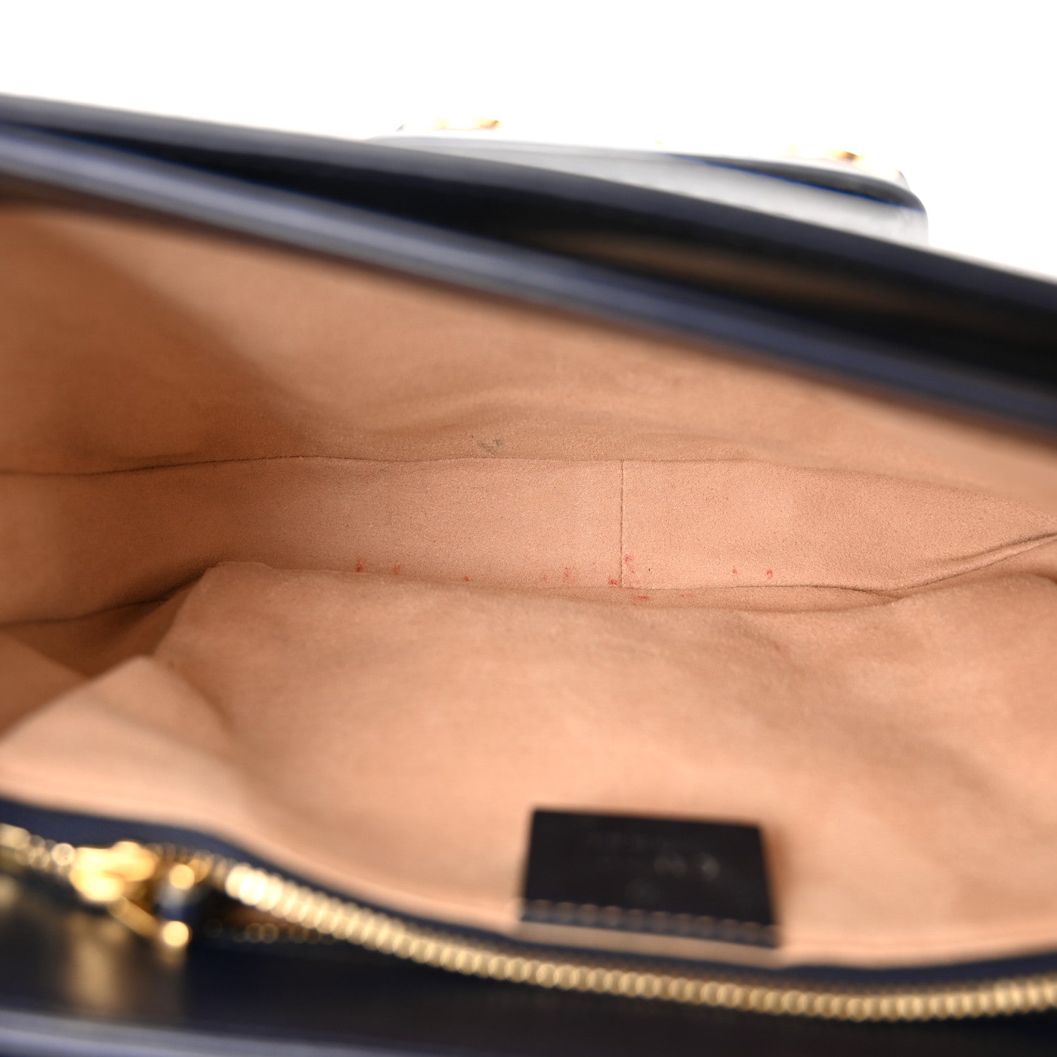 Gucci Calfskin Web Horsebit 1955 Shoulder Bag Blue 5 of 11
