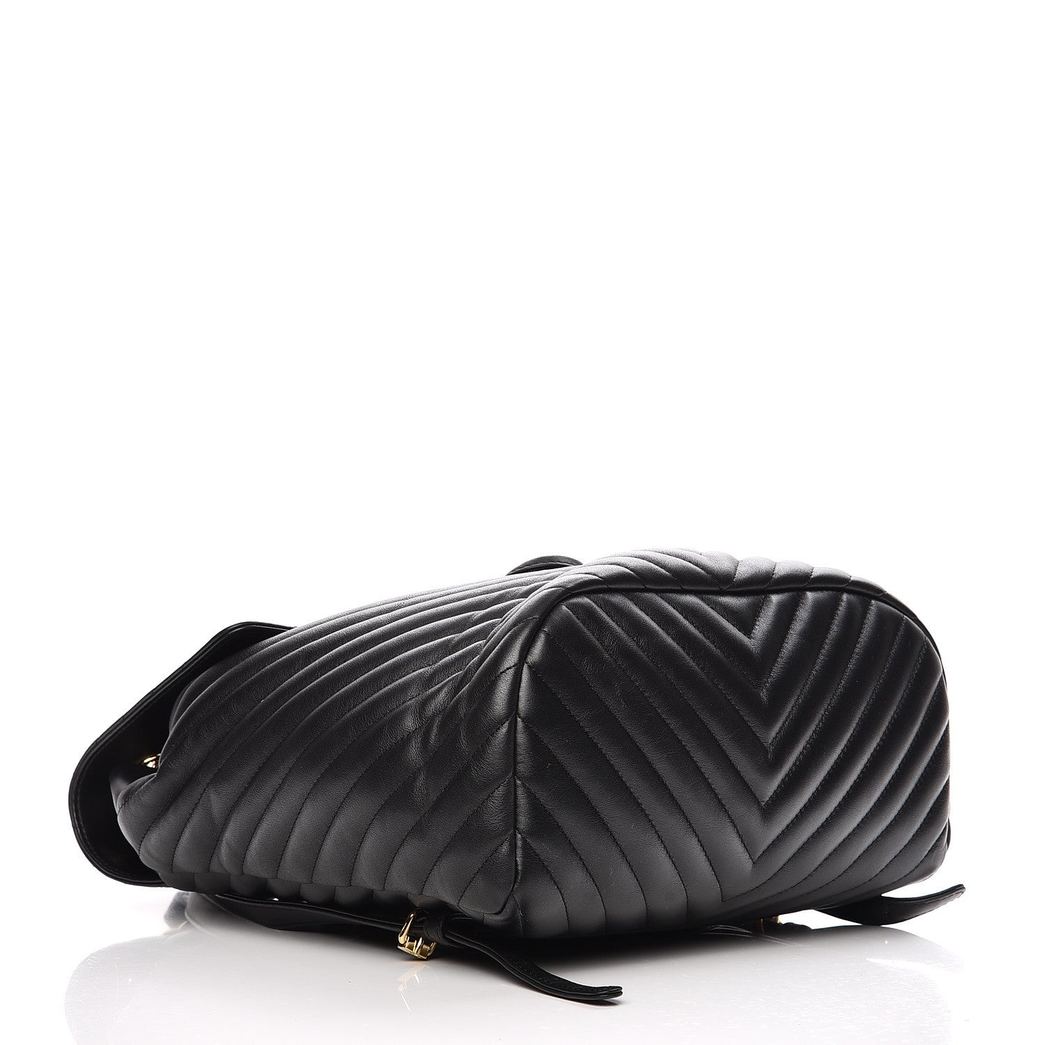 Chanel Calfskin Chevron Quilted Large Urban Spirit Backpack Black 4 of 7