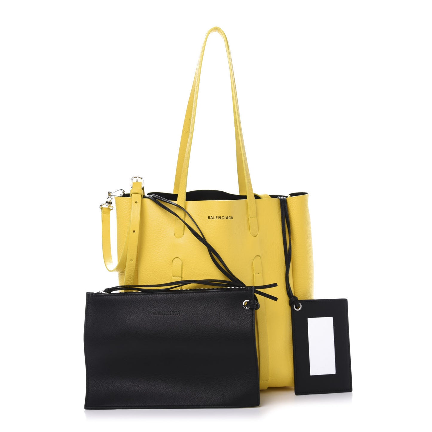 Calfskin XS Everyday Tote Yellow Black