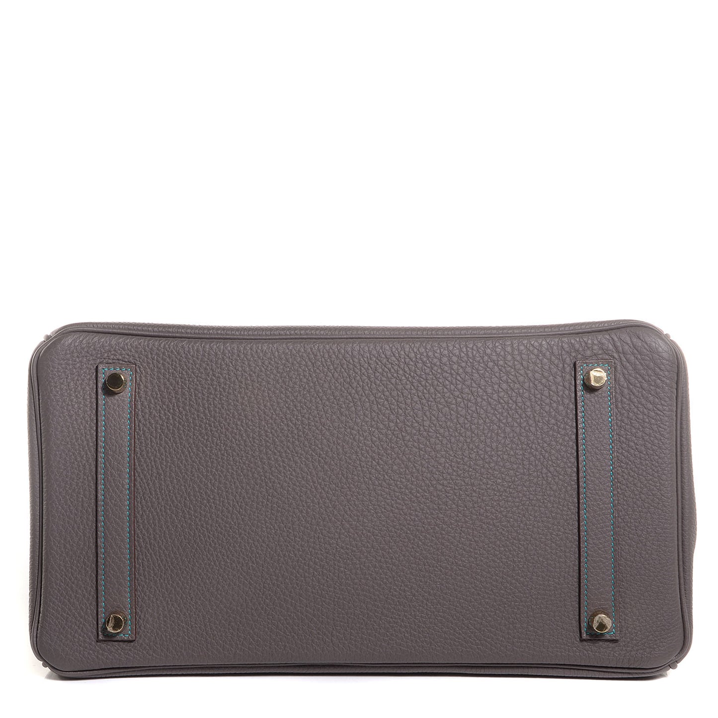 Togo Horseshoe Birkin 35 Etain Bleu Paon