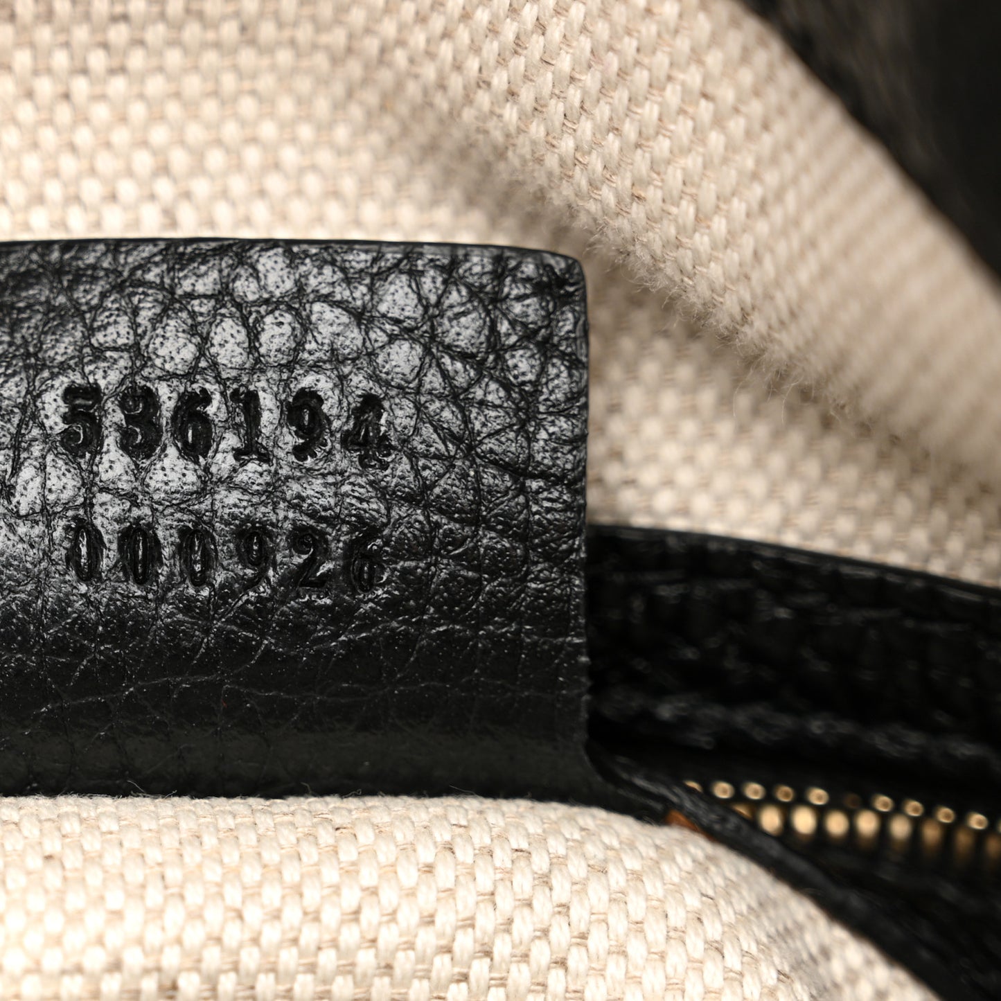 Pebbled Calfskin Large Soho Hobo Black