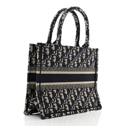 Christian Dior Oblique Small Book Tote Blue Multicolor 3 of 10