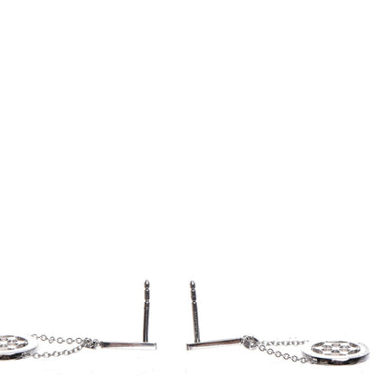 Tiffany Platinum Diamond Voile Drop Earrings 4 of 9