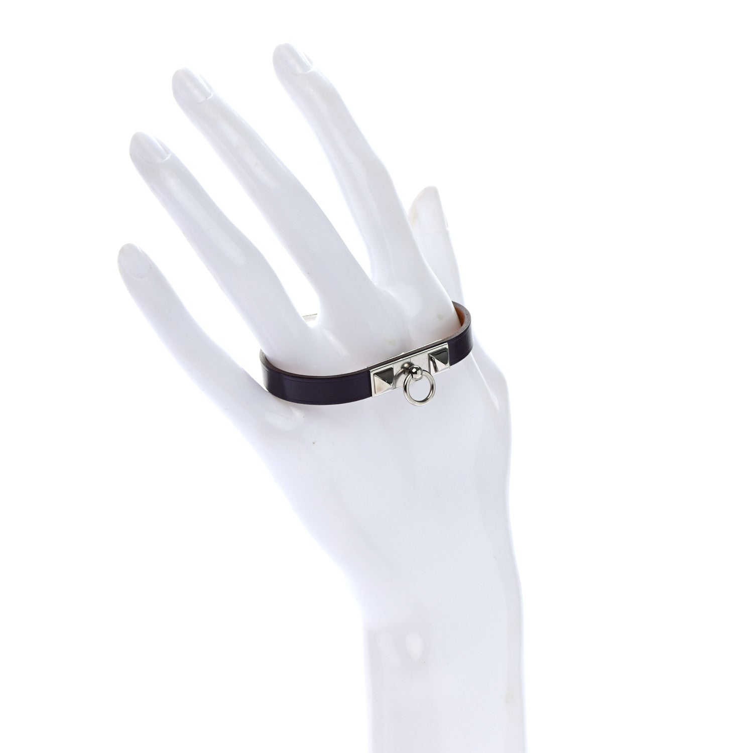 Hermes Chamonix Micro Rivale Bracelet XS Raisin 2 of 7