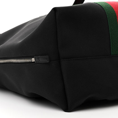 Gucci Techno Canvas Web Single Buckle Backpack Black 9 of 13