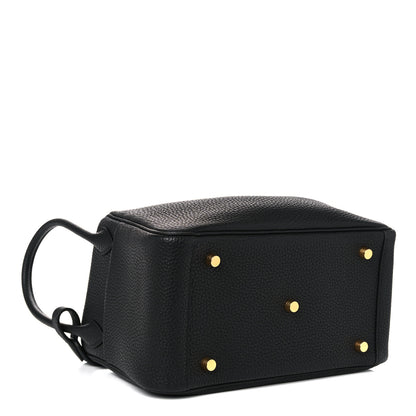 Hermes Taurillon Clemence Lindy 26 Black 4 of 9