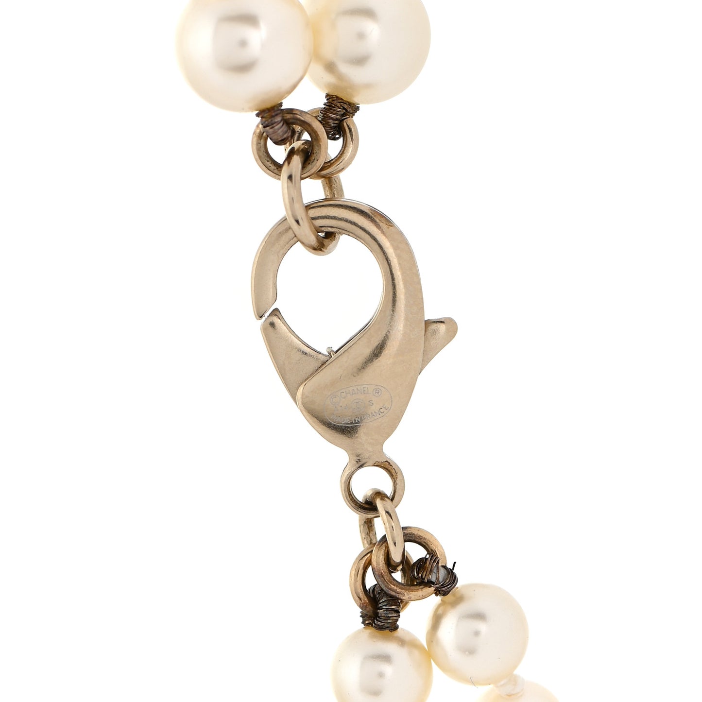 Pearl CC Double Strand Belt Gold