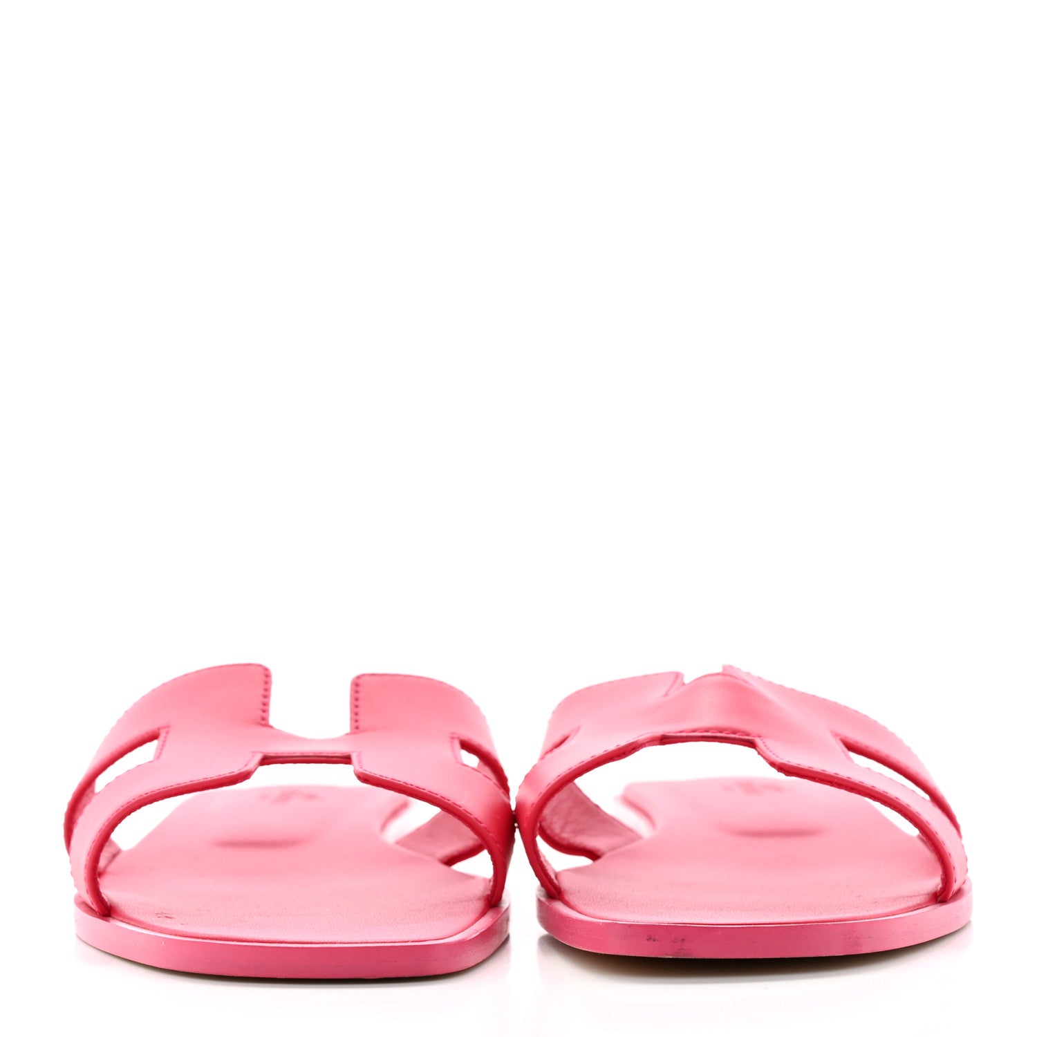 Hermes Box Calfskin Oran Sandals 39 Rose Boise 2 of 17