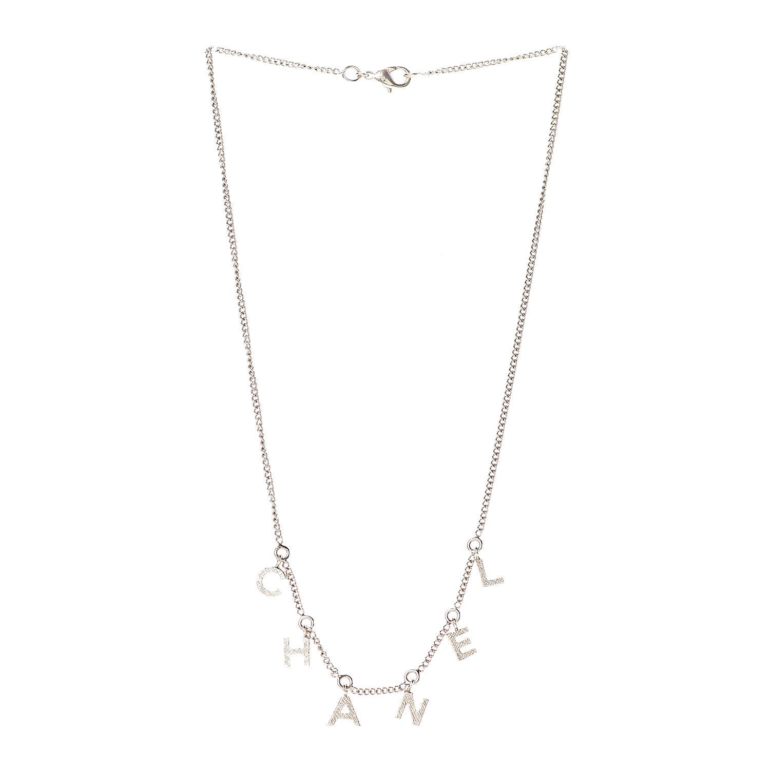 Chanel Logo Necklace Gold 3 of 5