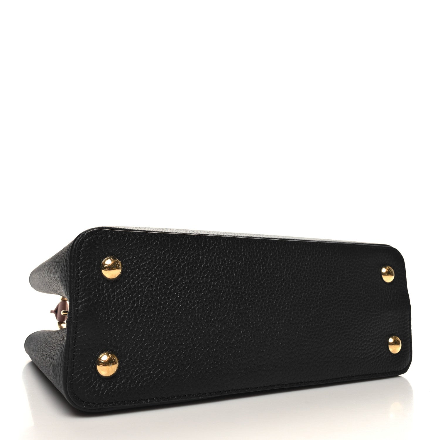 Louis Vuitton Taurillon Capucines MM Black 4 of 10