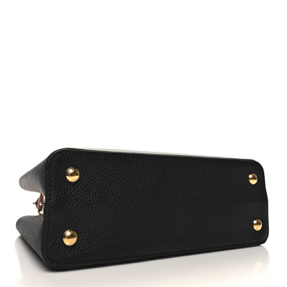 Louis Vuitton Taurillon Capucines MM Black 4 of 10