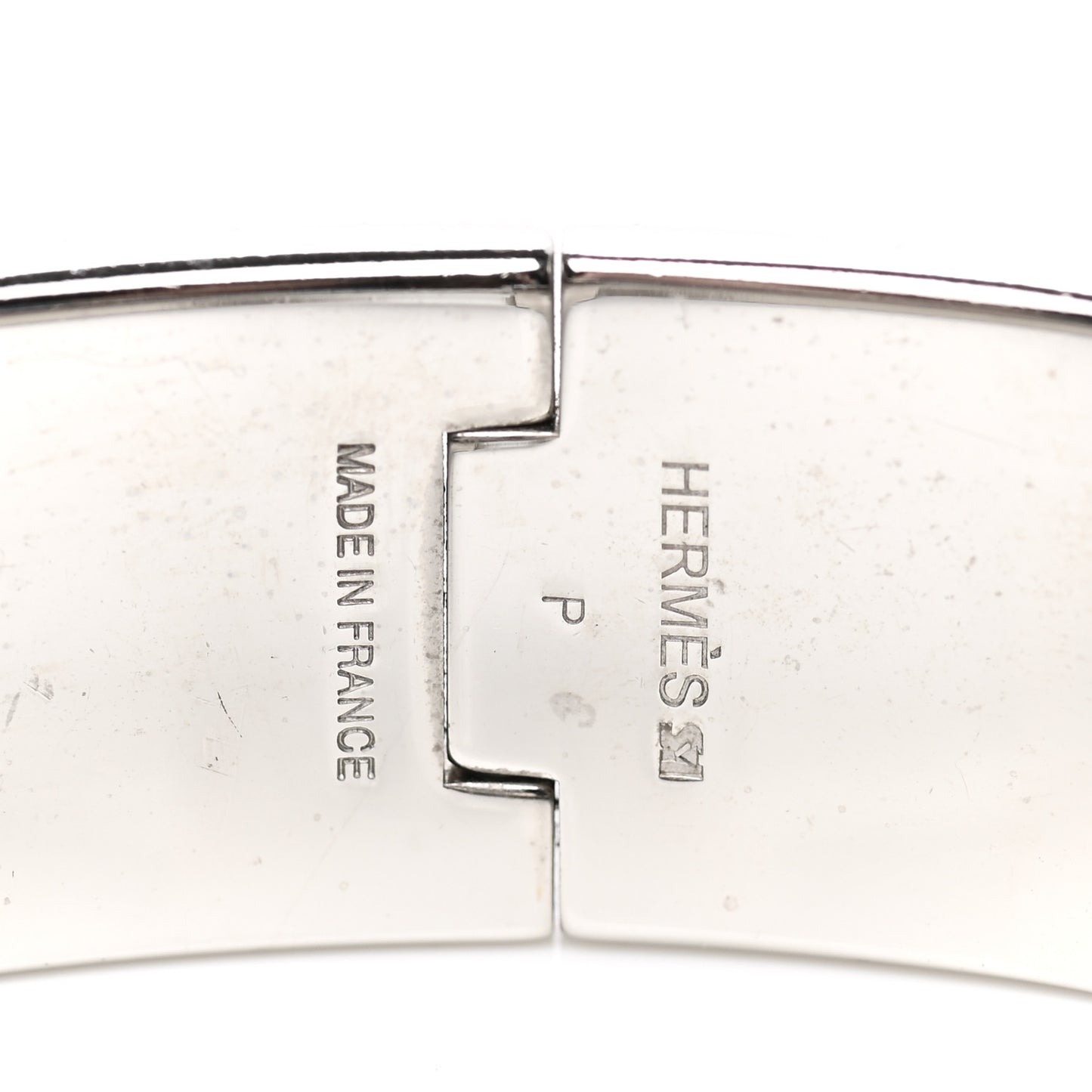 Enamel Wide Clic Clac H Bracelet GM Black