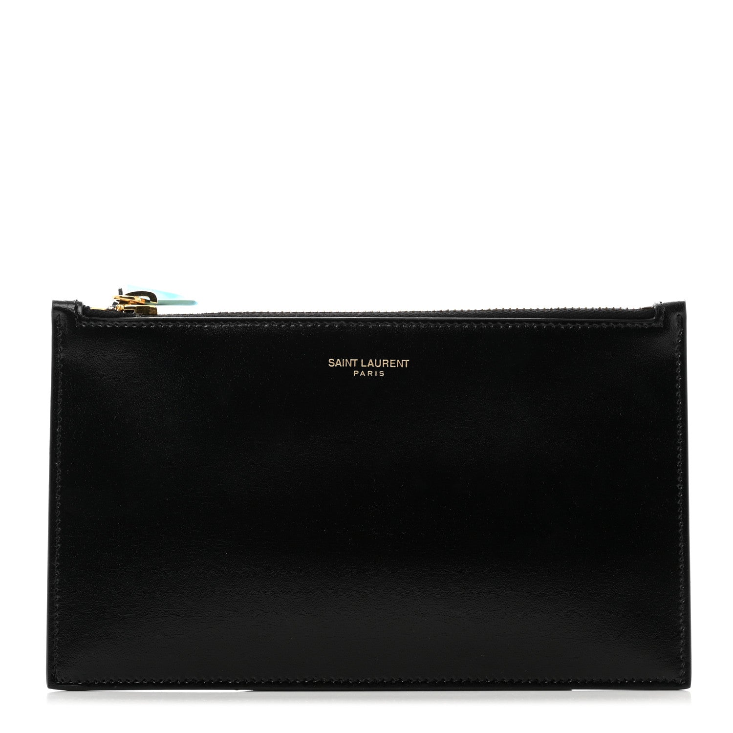 Saint Laurent Smooth Calfskin Zip Pouch Black 1 of 8
