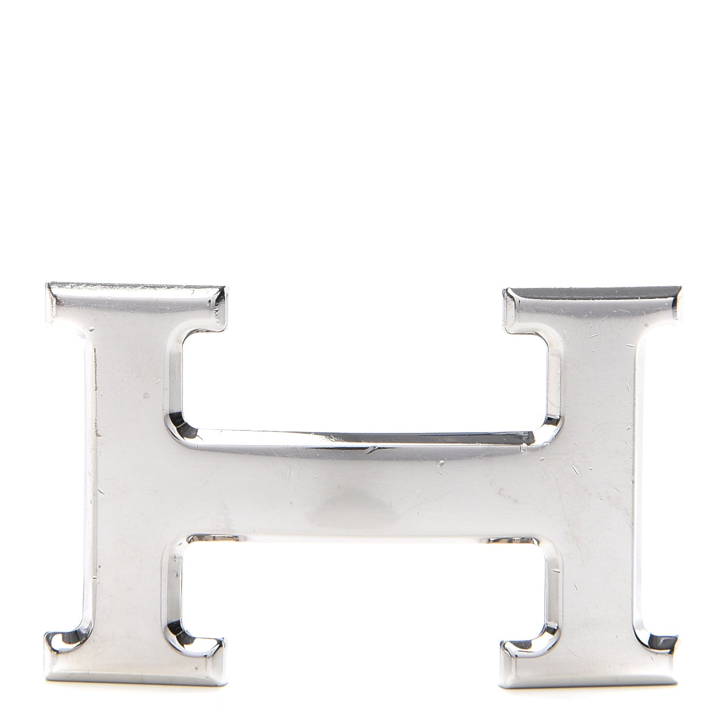 Hermes Polished Palladium 32mm H Belt Buckle Silver 1 of 4
