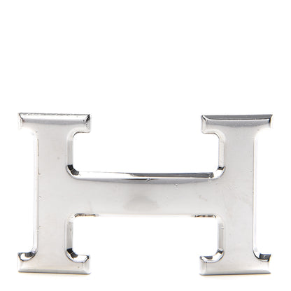 Hermes Polished Palladium 32mm H Belt Buckle Silver 1 of 4
