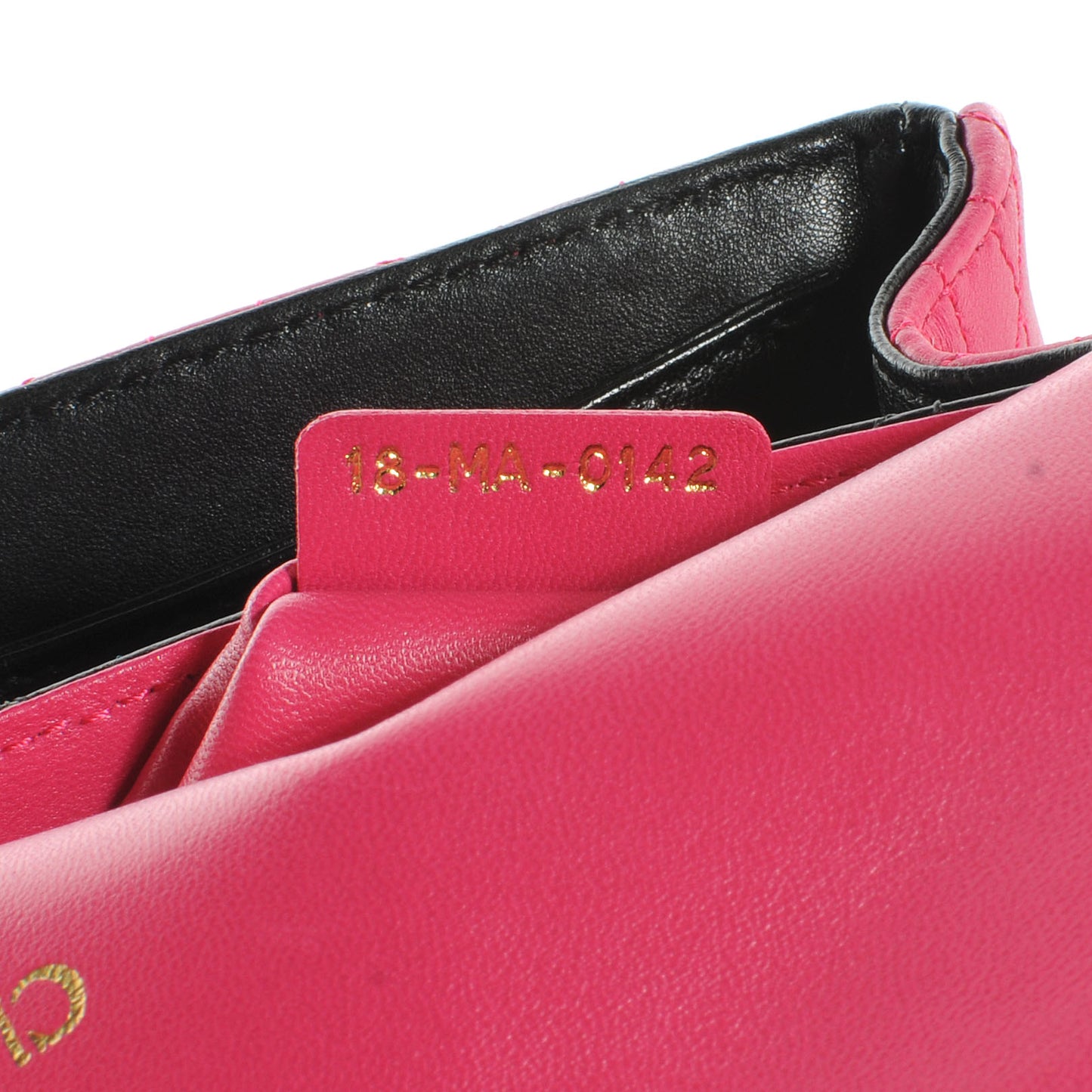 Lambskin Cannage Medium Miss Dior Flap Sorbet