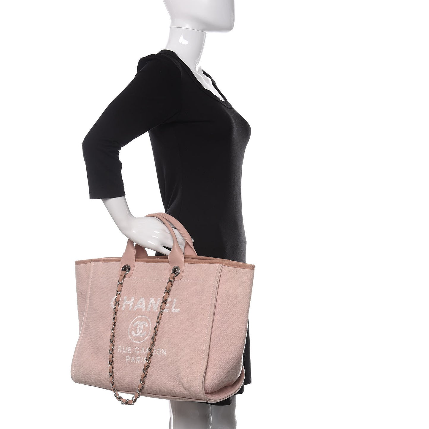 Canvas Medium Deauville Tote Light Pink