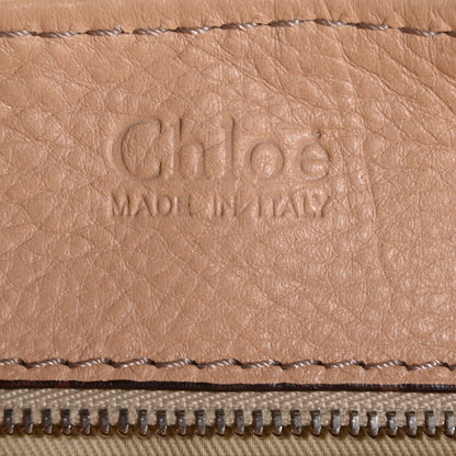 Chloe Leather Paddington Front Pocket Tote Beige 6 of 7