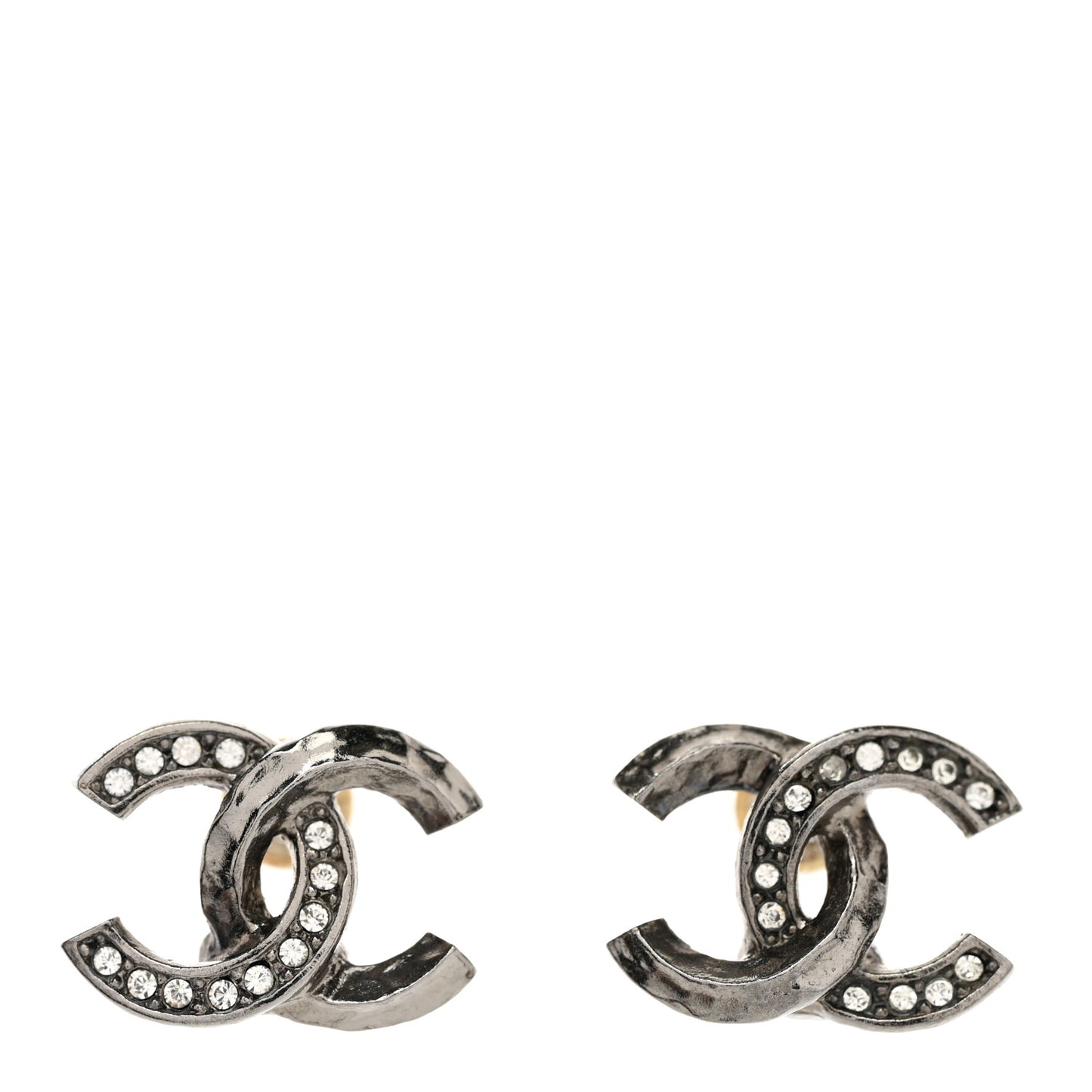 Ruthenium Crystal CC Earrings