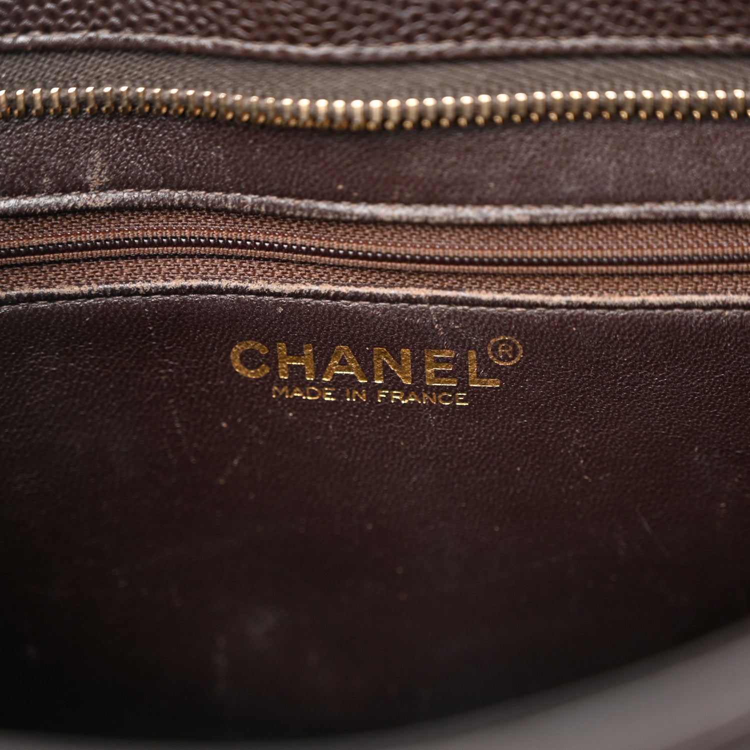 Chanel Caviar Quilted Medallion Tote Dark Brown 6 of 22