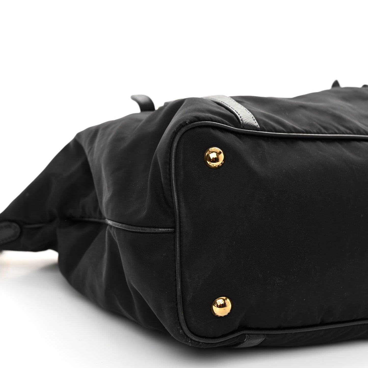 Tessuto Nylon Saffiano Tote Black