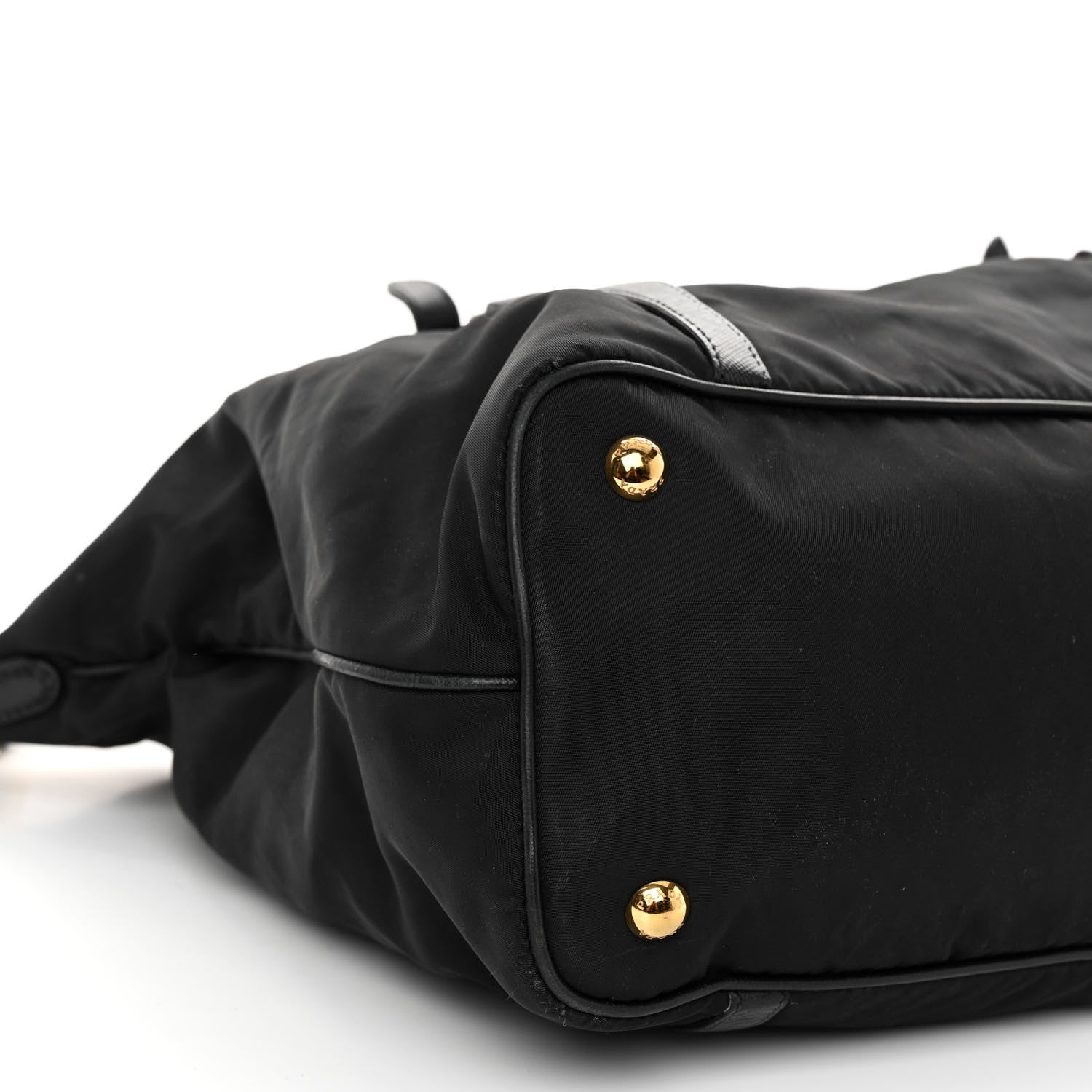 Prada Tessuto Nylon Saffiano Tote Black 8 of 9