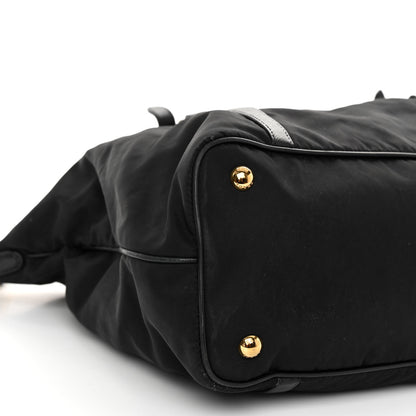 Prada Tessuto Nylon Saffiano Tote Black 8 of 9