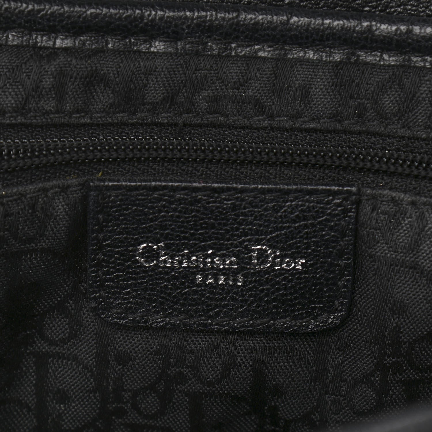 Christian Dior Calfskin Saddle Bag Black 6 of 19